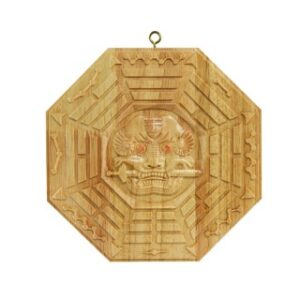 Gương Bát Quái Gỗ Đào Hổ Phù